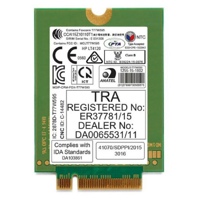 HP 4G modem LT4120 EliteBook 725 G3 745 G3 755 G3 820 G3 840 G3 850 G3  ProBook 640 G2  ProBook 645 G2  ProBook 650 G2  ProBook 655 G2  ZBook 15 G3  ZBook 15u G3  ZBook 17 G3